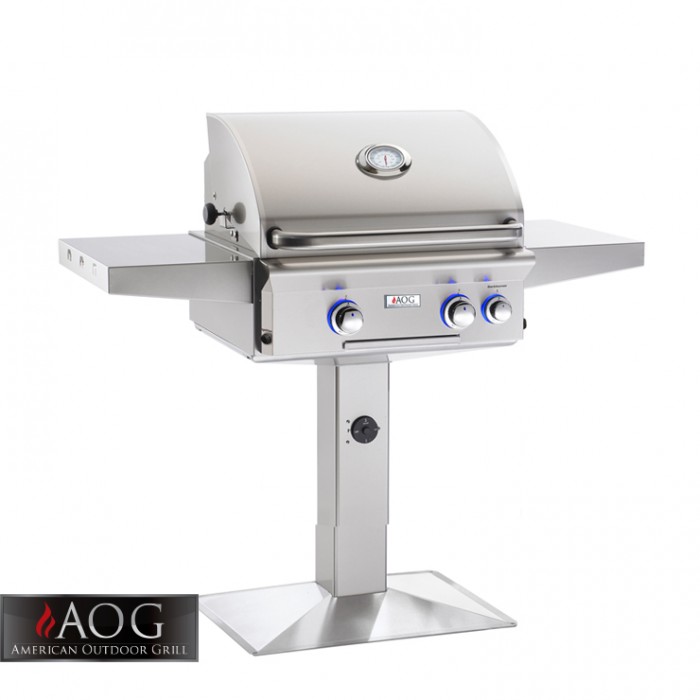 AOG Grills 24" L Series Patio Post Grill With Rotisserie System - 24NPL AOG Grills Collection