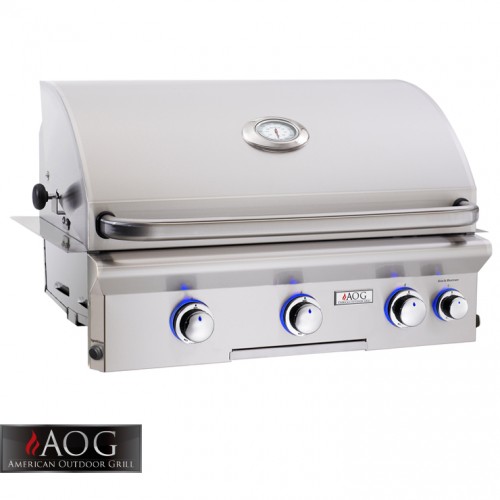 AOG Grills 30" L Series Built-In Grill With Rotisserie System - 30NBL BBQ GRILLS