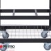 Primo Cart with Basket w/SS Side Shelves for Oval LG 300 & XL 400 PRM370 Primo Grills Collection