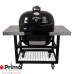 Primo Grills Jack Daniel’s Edition Oval XL 400 & Cart with Basket w/SS Side Shelves Combination - PRM900 / PRM370 Primo Grills Collection