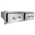 RCS Stainless Enclosed Horizontal Double Drawer - RHR2 RCS Grill Collection