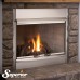 Superior 42" SS Outdoor Gas Fireplaces, Front Open, White Herringbone Refractory Panels, Electronic, Natural - VRE4342ZENWH Superior Outdoor Collection